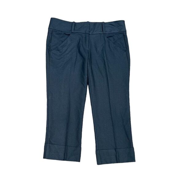 bebe Pants - BEBE Cropped Black Checkered Print Dress Pant Size 4